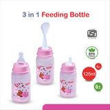 3 IN FEEDING BOTTLE FEEDING, SIPPER,FEEDER _4OZ 125ML_01A01