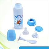 Apple Baby 3-in-1 Feeding Bottle with Nipple, Spout, and Spoon_ 8OZ 250ML_01A02