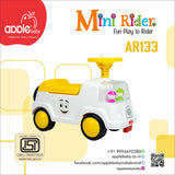 apple baby Rider on Car for Kids Mini Rider for Kids | Push Car Rider with Smooth Wheels Baby Car Suitable for Boys & Girls Age 0-3 Year | AR133