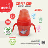 APPLE BABY SIPPER 2 IN 1 SPOUT & STRAW SIPPER CUP 5oz/150ML_AC385