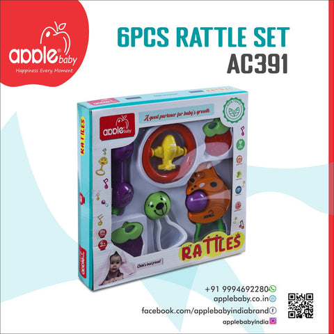 AC391 6PCS RATTLE SET