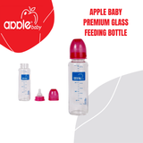 APPLE BABY PREMIUM GLASS  FEEDING BOTTLE 8oz / 250 ML