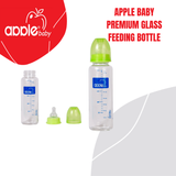 APPLE BABY PREMIUM GLASS  FEEDING BOTTLE 8oz / 250 ML