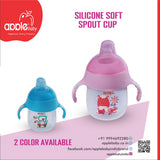 TWO HANDLE SILICONE SOFT SPOUT CUP 80Z/210ML_AC299