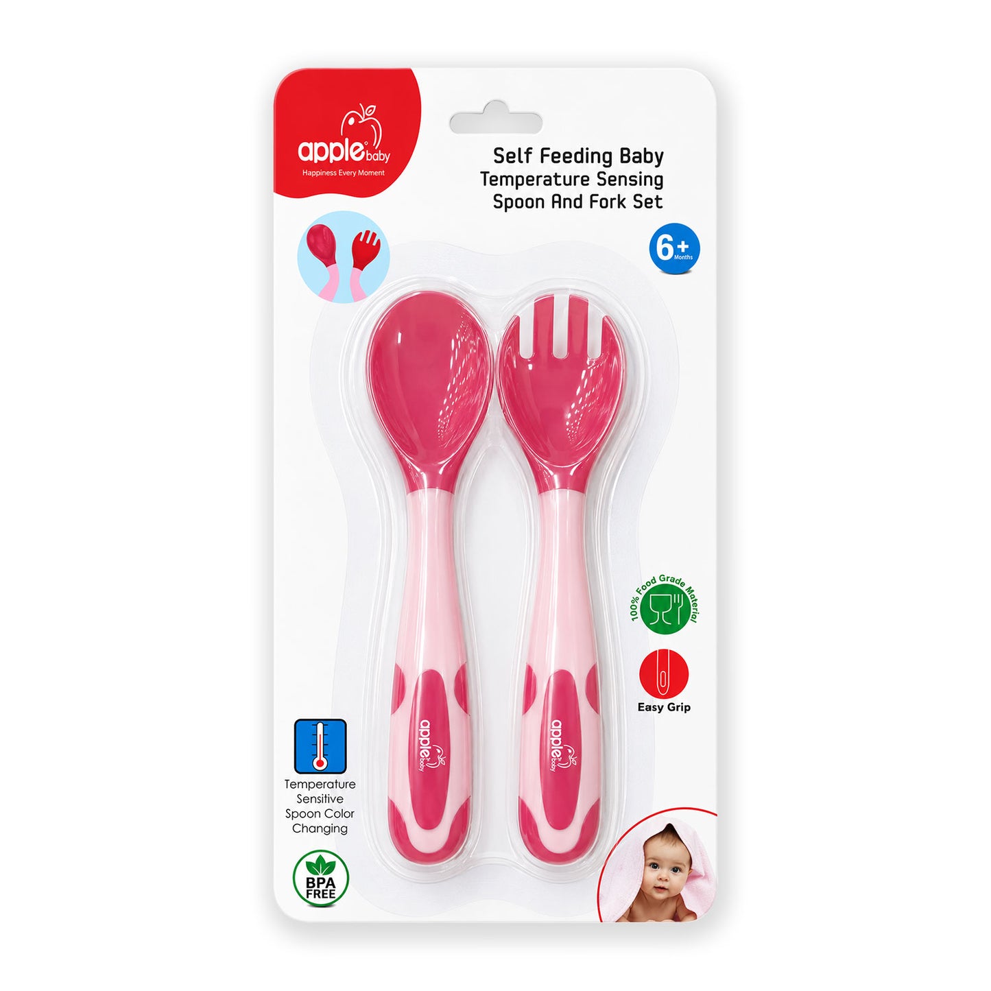 AC418 TEMPERATURE SENSING SPOON & FORK (Pack of 2)