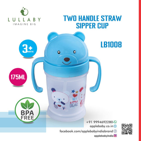 TWO HANDLE STRAW SIPPER CUP _175ML_LB1008