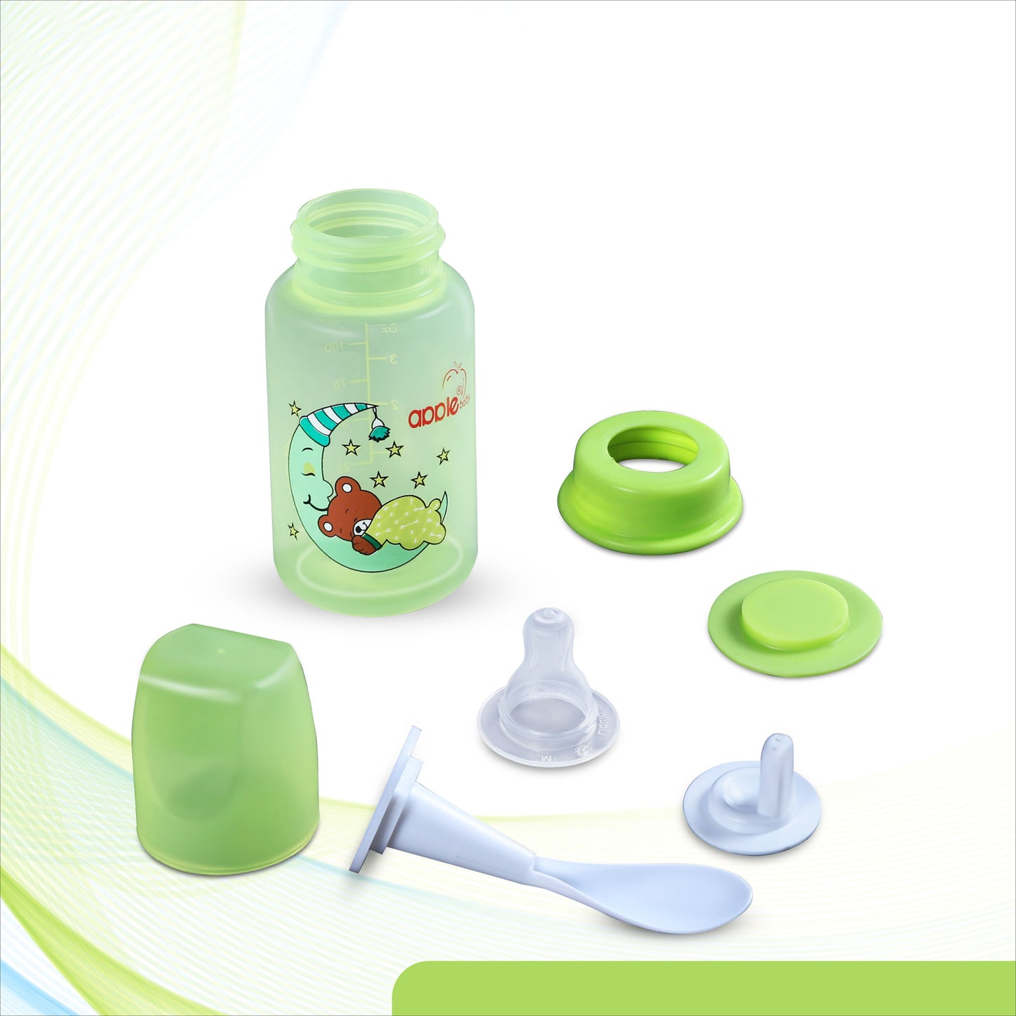 3 IN 1 FEEDING BOTTLE FEEDING, SIPPER,FEEDER _4OZ 125ML_01A01 (Pack of 2)