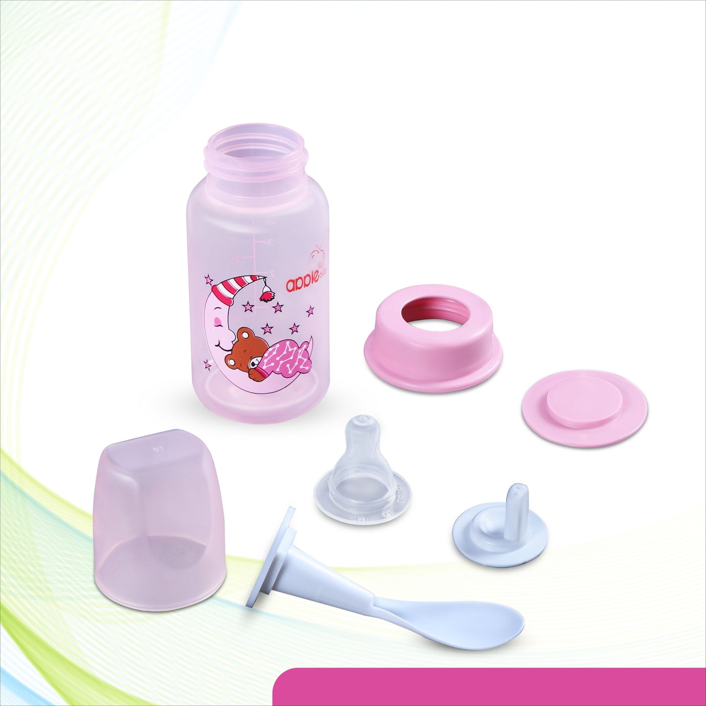 3 IN 1 FEEDING BOTTLE FEEDING, SIPPER,FEEDER _4OZ 125ML_01A01 (Pack of 2)