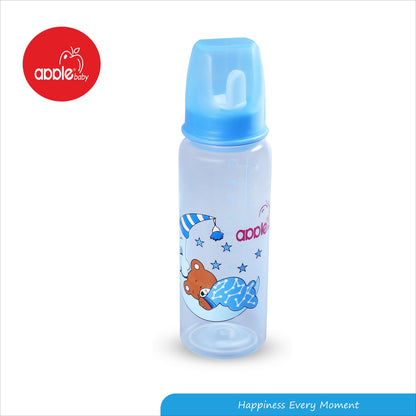 Apple Baby 3-in-1 Feeding Bottle with Nipple, Spout, and Spoon_ 8OZ 250ML_01A02 (Pack of 2)
