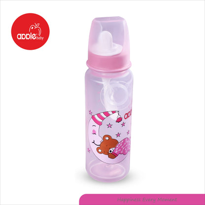 Apple Baby 3-in-1 Feeding Bottle with Nipple, Spout, and Spoon_ 8OZ 250ML_01A02 (Pack of 2)