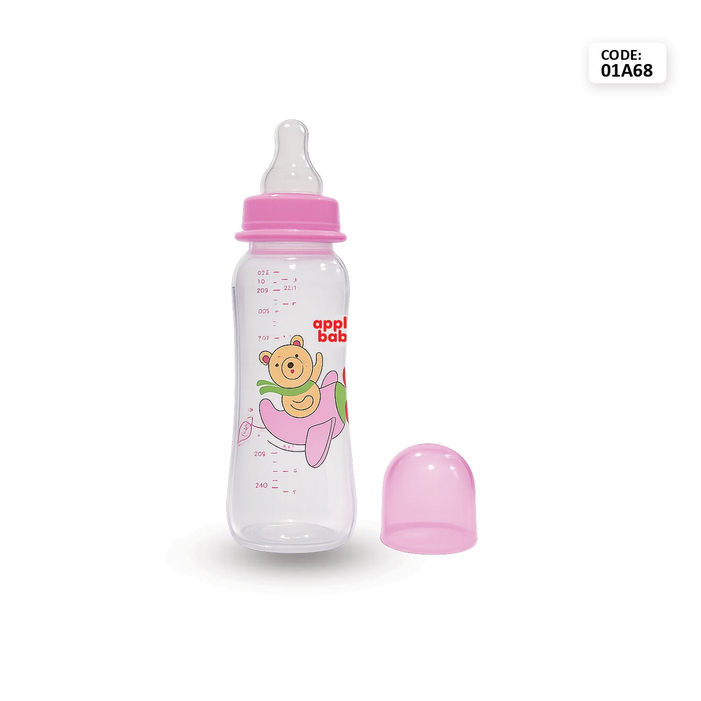 FEEDING BOTTLE WITH SPOUT_80Z 250ML_01A68 (Pack of 3)