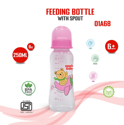 FEEDING BOTTLE WITH SPOUT_80Z 250ML_01A68 (Pack of 3)