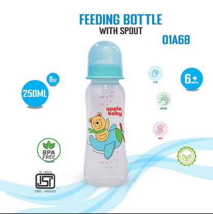 FEEDING BOTTLE WITH SPOUT_80Z 250ML_01A68 (Pack of 3)
