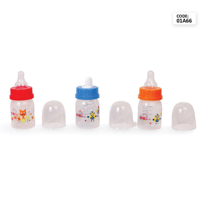 APPLEBABY2 IN 1 FEEDING BOTTLE HIGH -QUALITY,  BPA-free Materials 2oz_60ml_01A86 (Pack of 3)