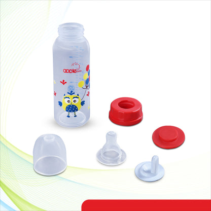 APPLEBABY BOTTLE WITH SILICONE NIPPLE_8OZ-250ML_01A88 (Pack of 3)