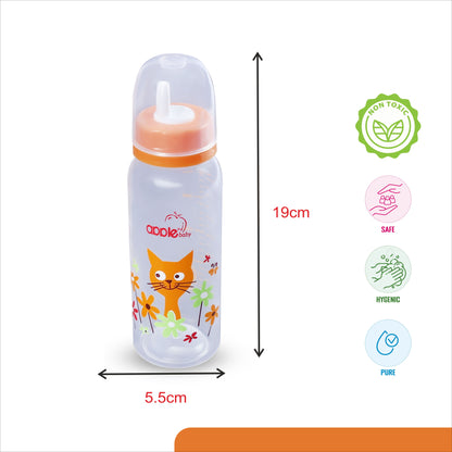 APPLEBABY BOTTLE WITH SILICONE NIPPLE_8OZ-250ML_01A88 (Pack of 3)