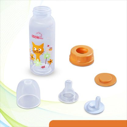 APPLEBABY BOTTLE WITH SILICONE NIPPLE_8OZ-250ML_01A88 (Pack of 3)