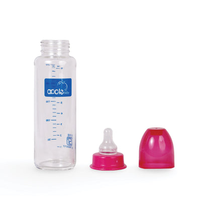 01A92 PREMIUM GLASS  FEEDING BOTTLE 8oz / 250 ML
