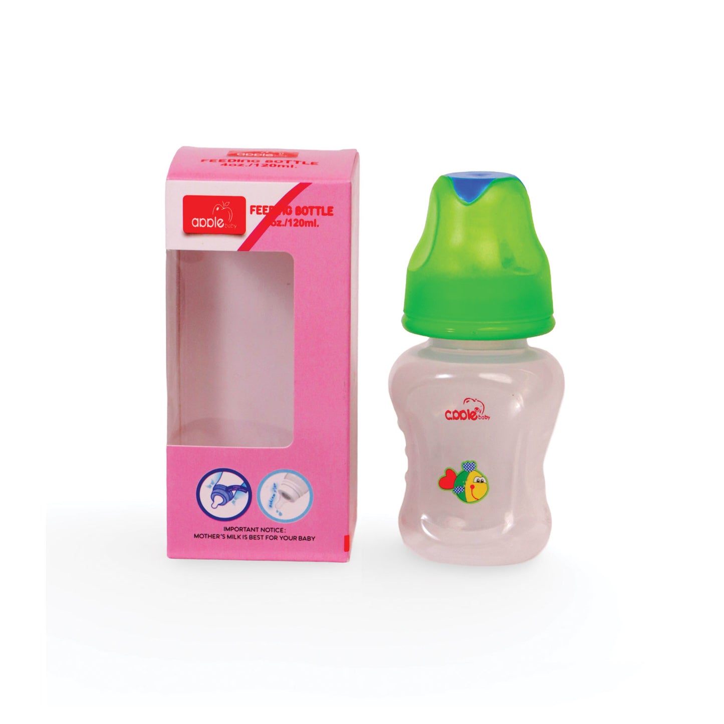 FEEDING  BOTTLE W SPOUT 4OZ 120ML_01A98 (Pack of 3)