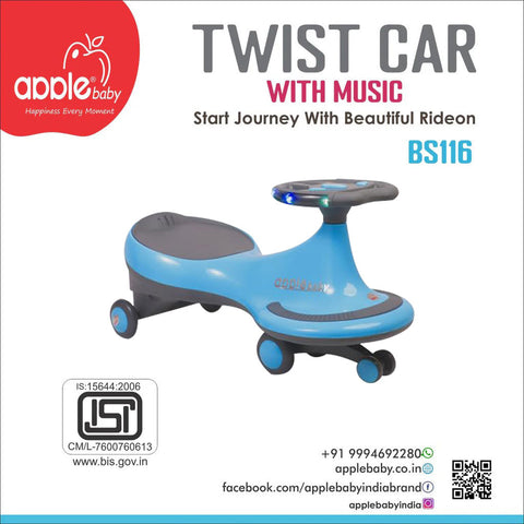 APPLE BABY BS116 TWIST CAR (WITH MUSIC)