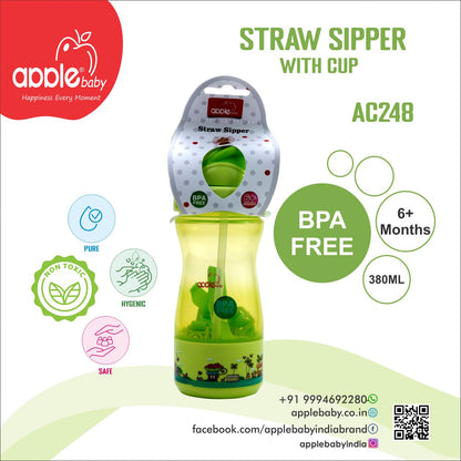 STRAW SIPPER  13OZ/380ML_AC248 (Pack of 2)