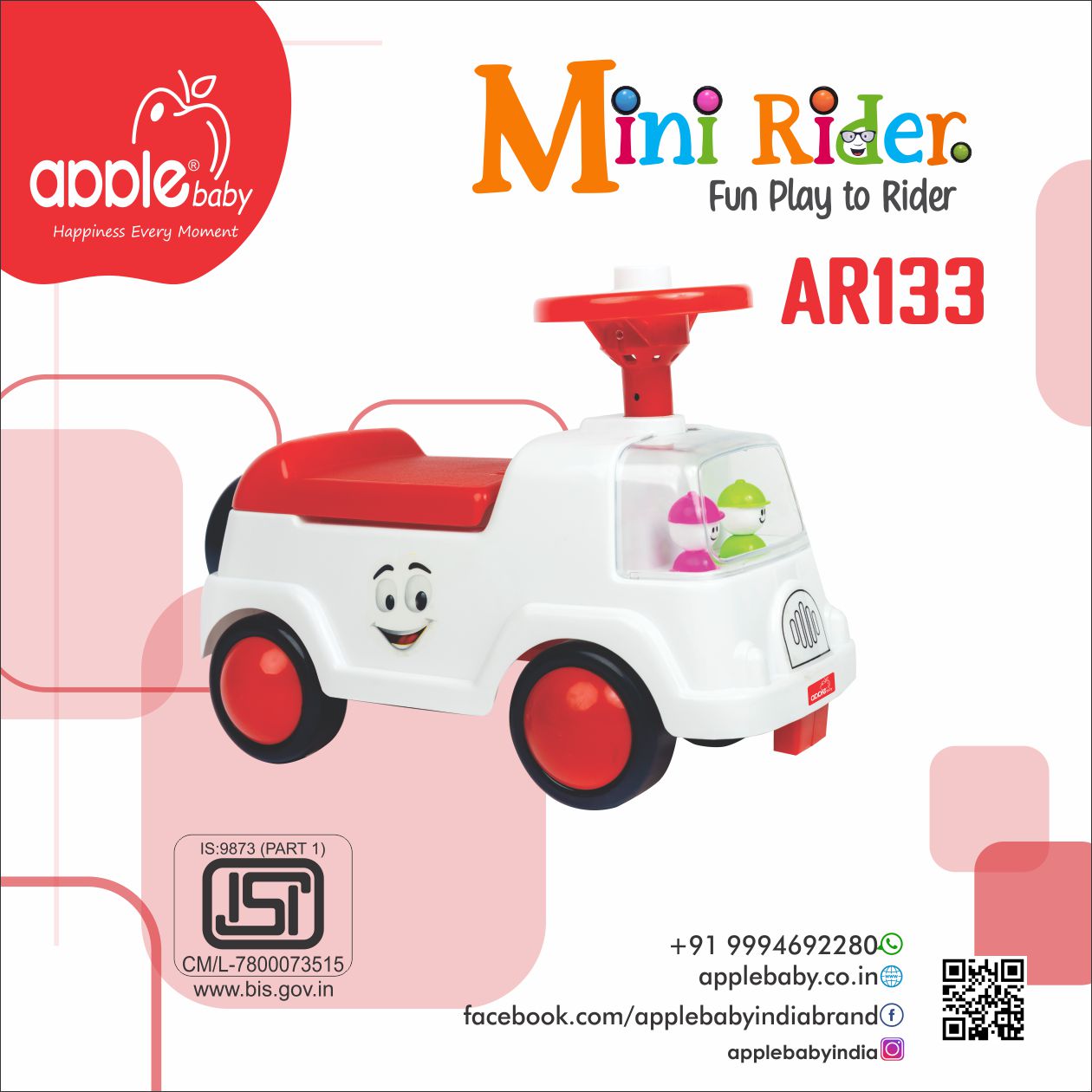 AR133 Rider on Car for Kids Mini Rider for Kids