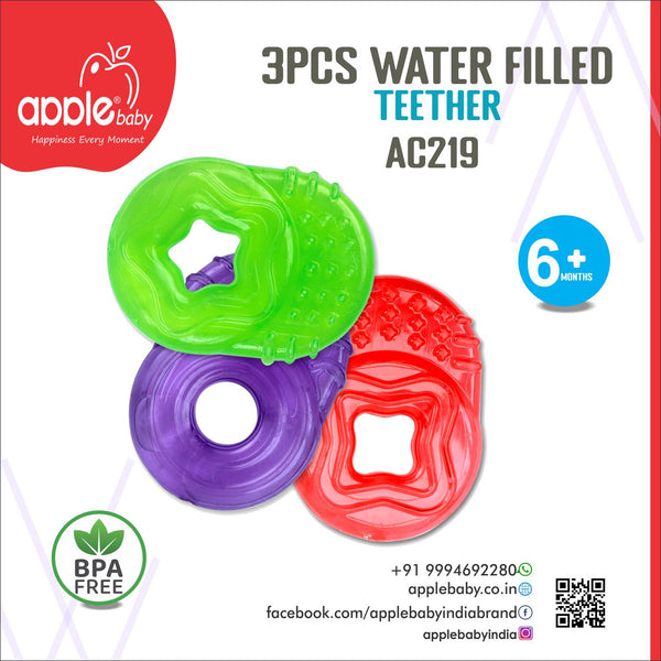 AC219_3PCS WATER FILLED TEETHER