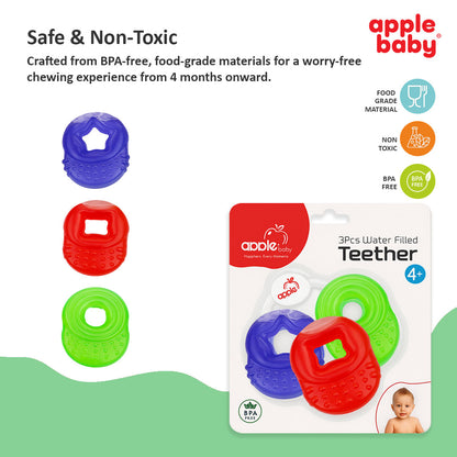 3PCS WATER FILLED TEETHER AC219 (Pack of 2)