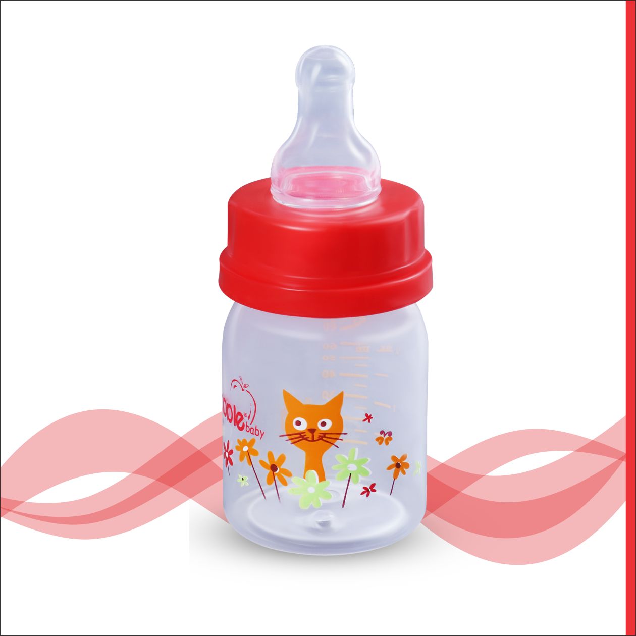 APPLEBABY FEEDING BOTTLE 2oz_60ml_01A86 (Pack of 3)