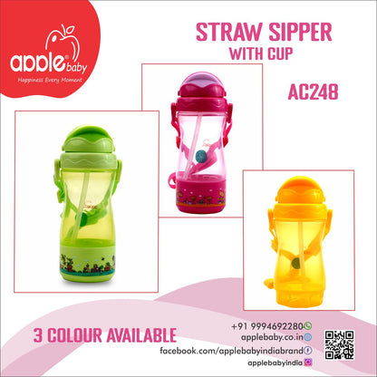 STRAW SIPPER  13OZ/380ML_AC248 (Pack of 2)