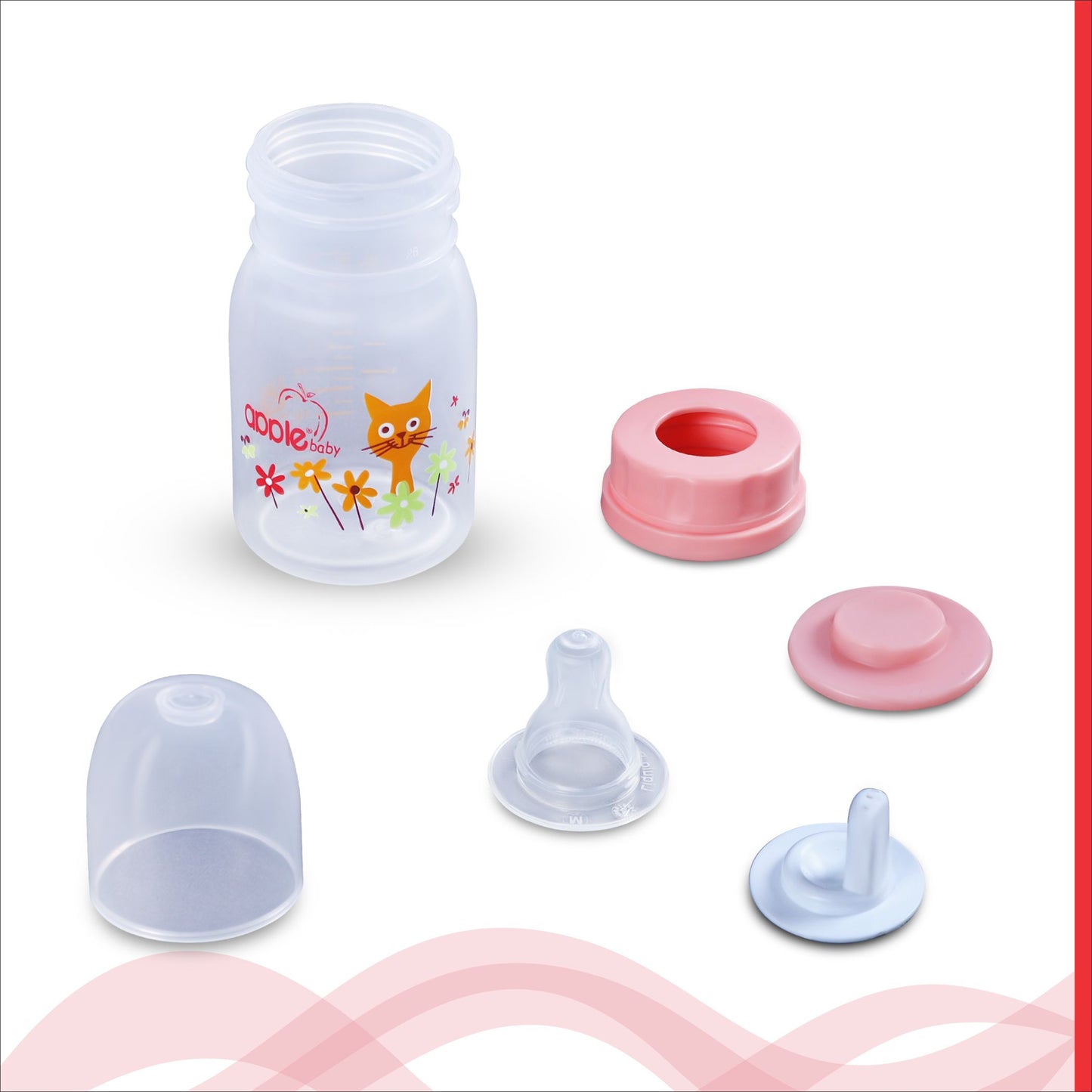 APPLEBABY FEEDING BOTTLE 2oz_60ml_01A86 (Pack of 3)