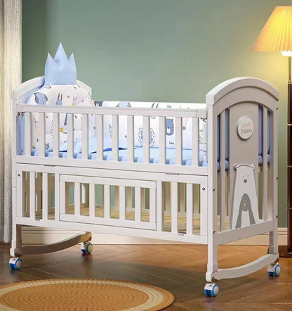 Little Straw Baby Wooden Cradle BC137