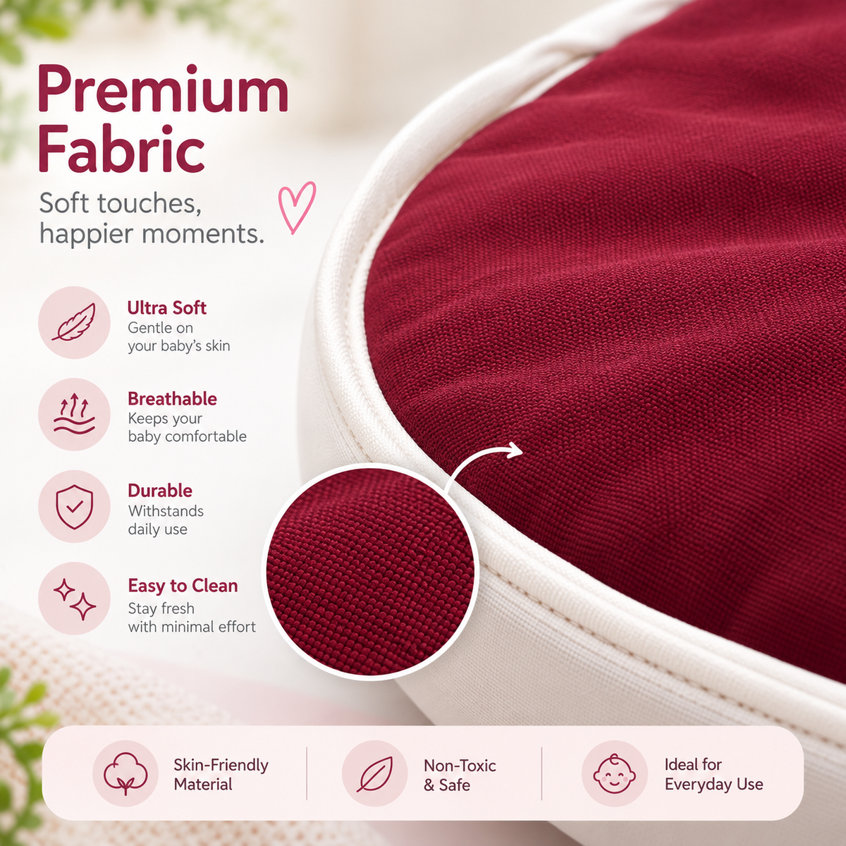 Apple baby AB429 Maroon Feeding pillow