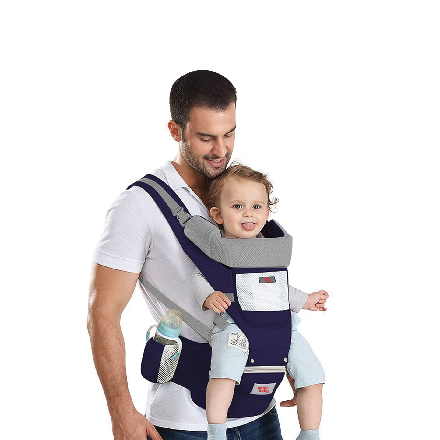6-in-1 Ergonomic Infant Carrier | Baby Carrier with Detachable Hip Seat AB1326