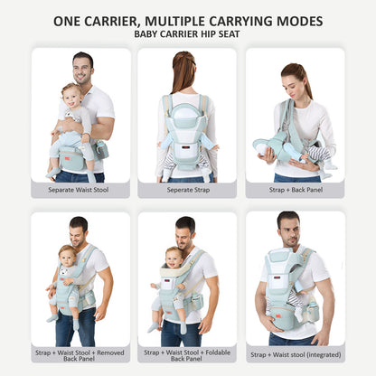 6-in-1 Ergonomic Infant Carrier | Baby Carrier with Detachable Hip Seat AB1326