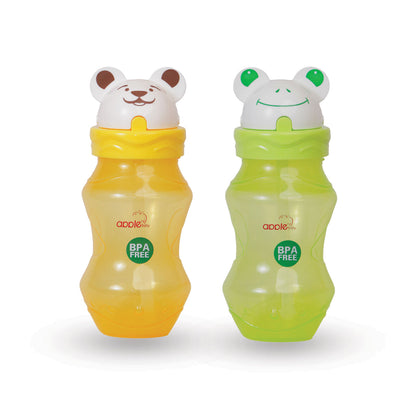 APPLE BABY SIPPER STRAW SIPPER 12oz/360ml_AC243 (Pack of 2)