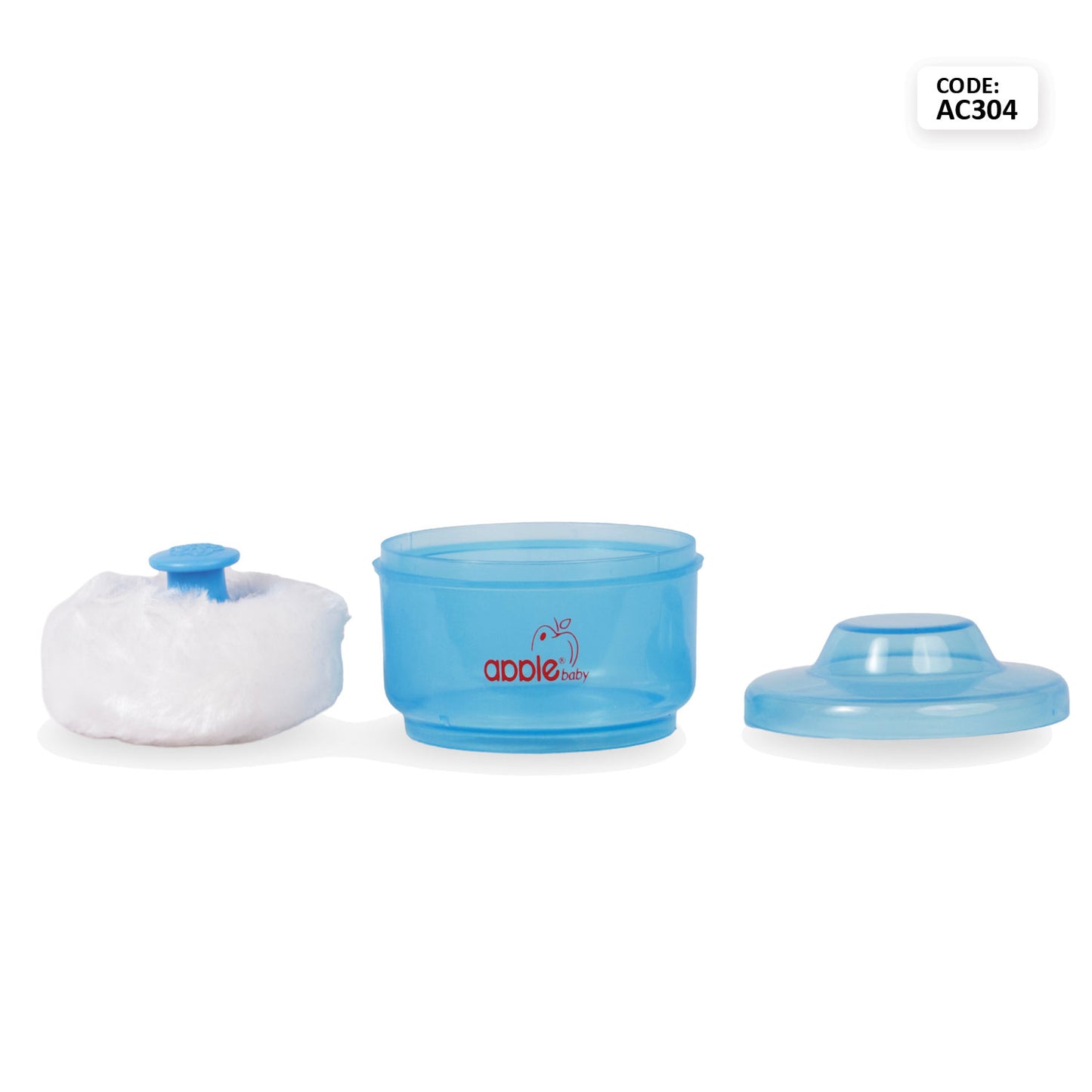 POWDER BOX WITH PUFF AC304  (Pack of 2)