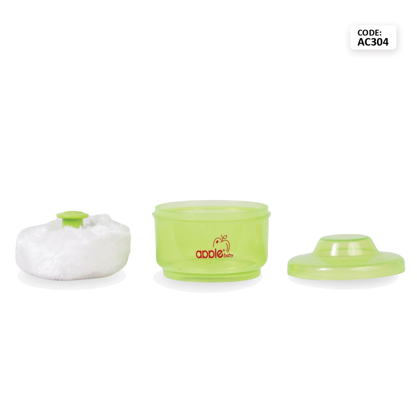 POWDER BOX WITH PUFF AC304  (Pack of 2)