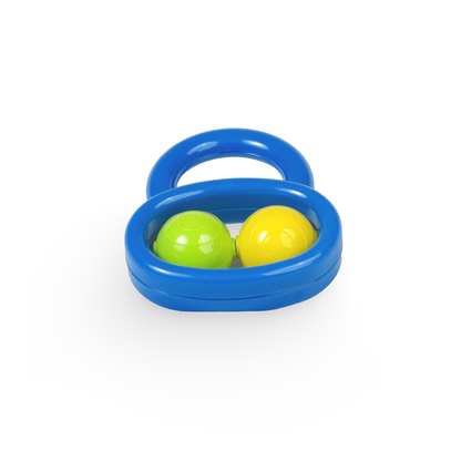 Apple Baby Twin Track Baby Rattle Toy – Easy Grip Rolling Balls Rattle for Infants (Pack of 3) AC352
