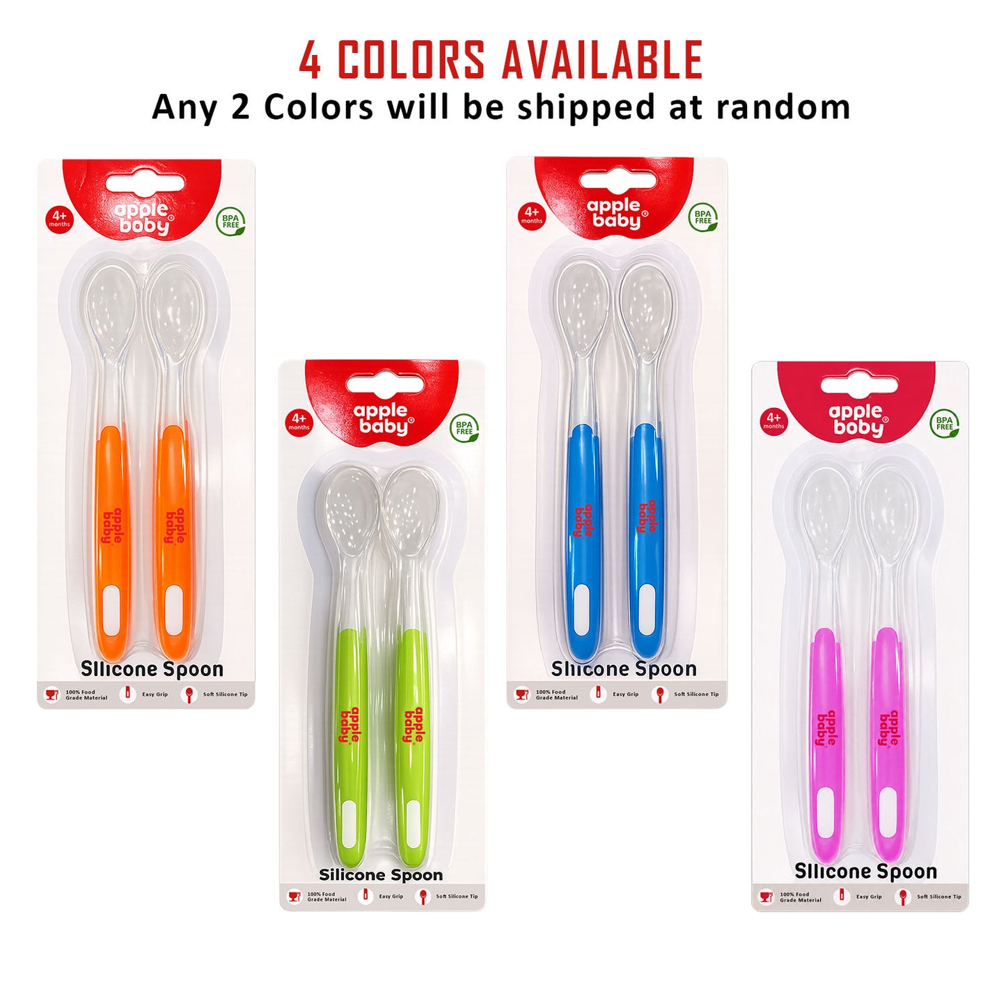 SILICONE SPOON AC374 (Pack of 2)