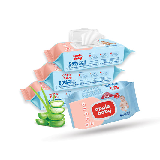 99% Pure Water Baby Wipes AC383 (Pack of 4)