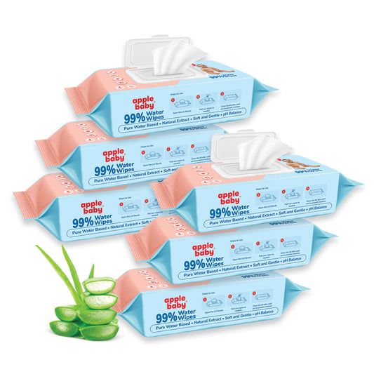 99% Pure Water Baby Wipes AC383 (Pack of 6)
