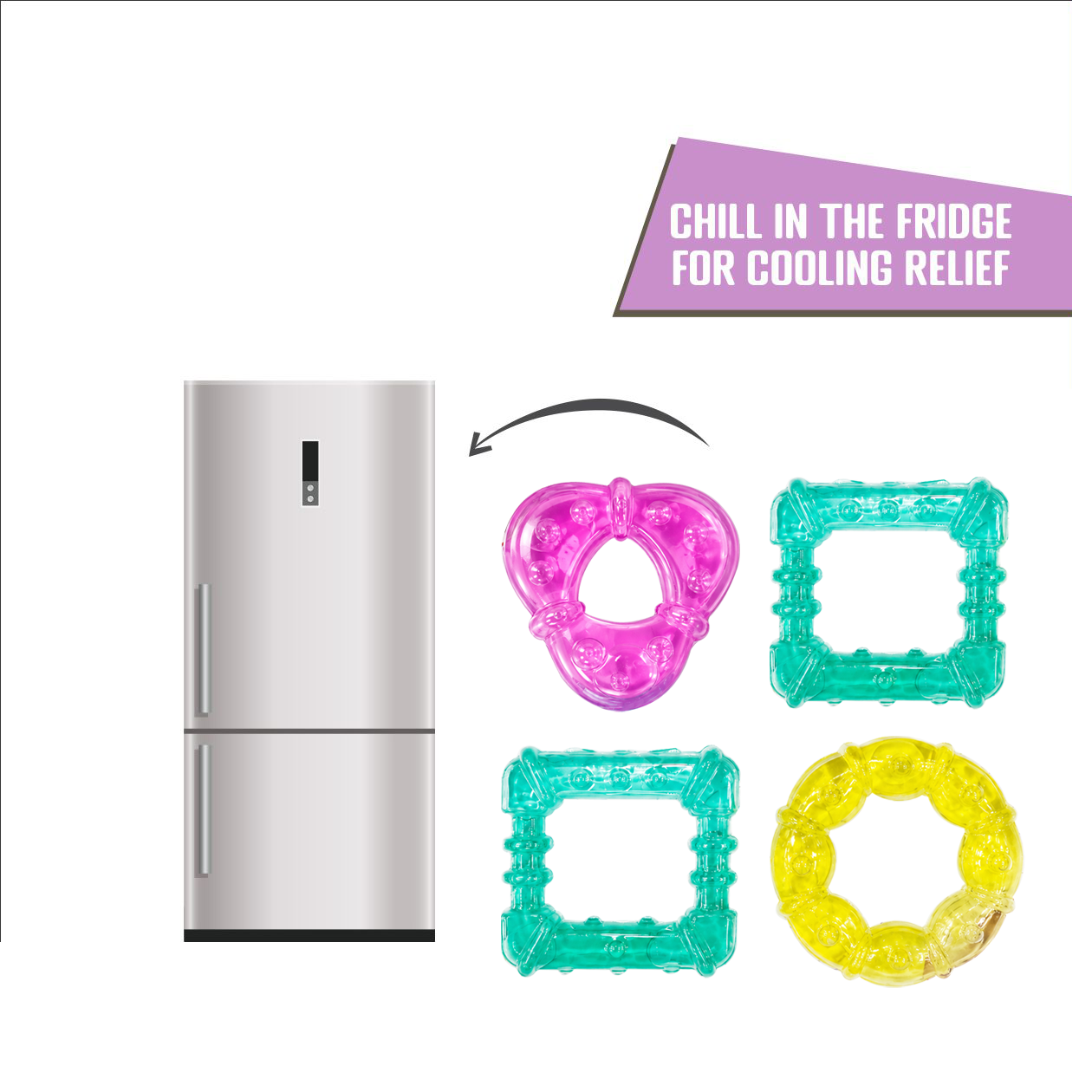 WATER FILLED TEETHER (Pack of 2) AC411