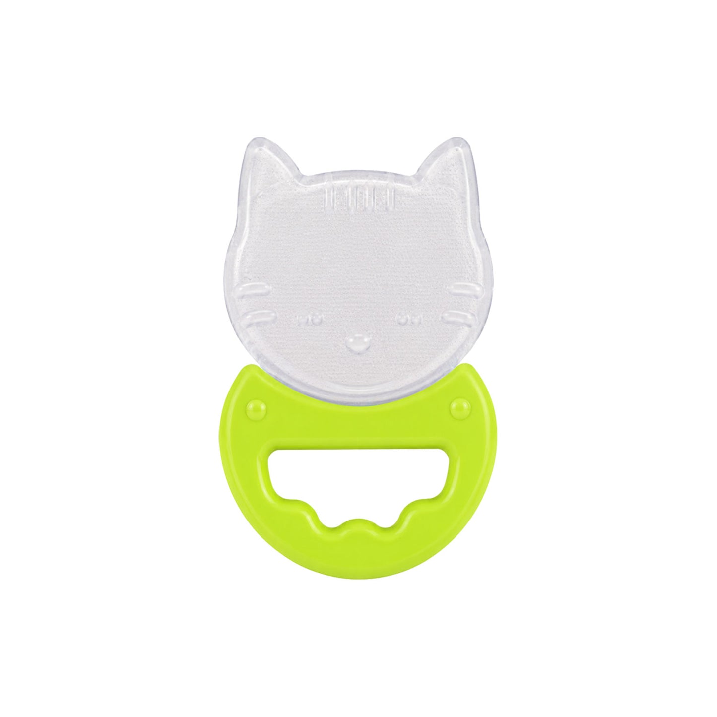 Apple Baby Cat Silicone Teether for Babies | BPA-Free Easy Grip Teething Toy (Pack of 3) AC413