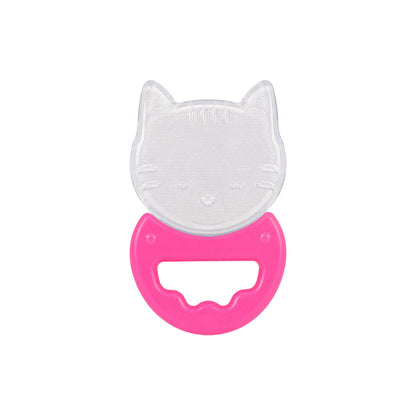Apple Baby Cat Silicone Teether for Babies | BPA-Free Easy Grip Teething Toy (Pack of 3) AC413