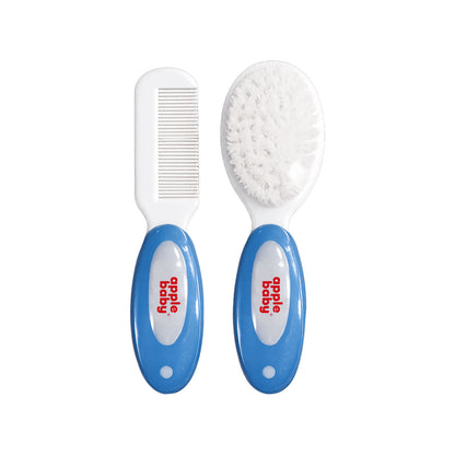 Apple Baby Soft Baby Brush & Comb Set | Gentle Hair Care for Newborns & Infants (Pack of 2) AC419