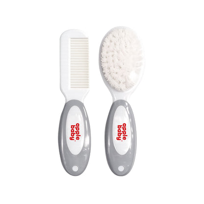 Apple Baby Soft Baby Brush & Comb Set | Gentle Hair Care for Newborns & Infants (Pack of 2) AC419
