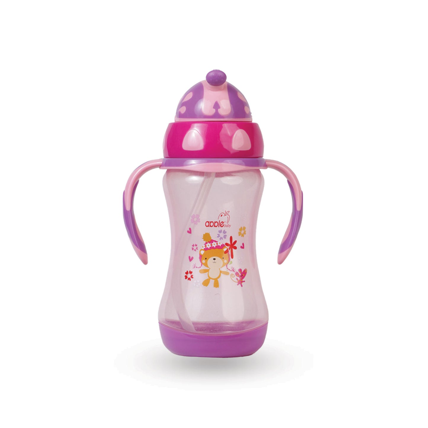 Apple Baby Straw Stipper 2 handled , 200ml AC430