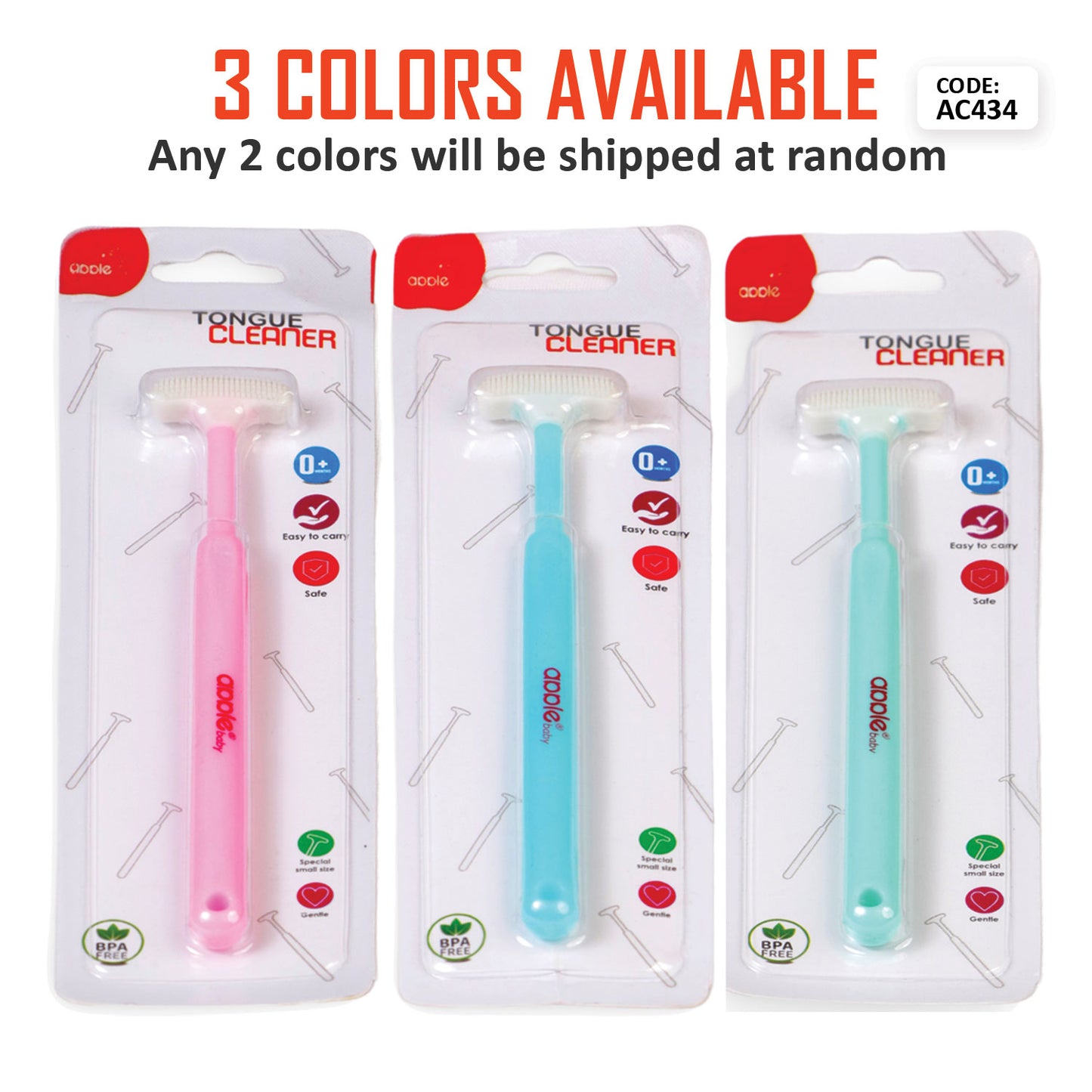 AC434 TONGUE CLEANER (Pack of 2)