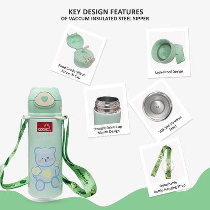 AC438 Vacuum Insulated Stainless Steel Sipper Bottle 400ML